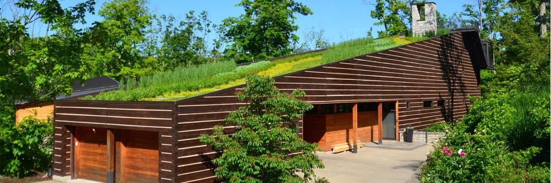 Featured Project: Indian Hill House Green Roof Rehab - Greenroofs.com